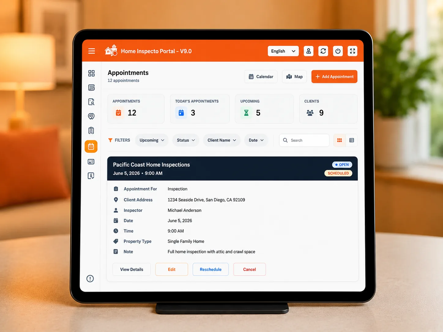 Inspection scheduling & reminders